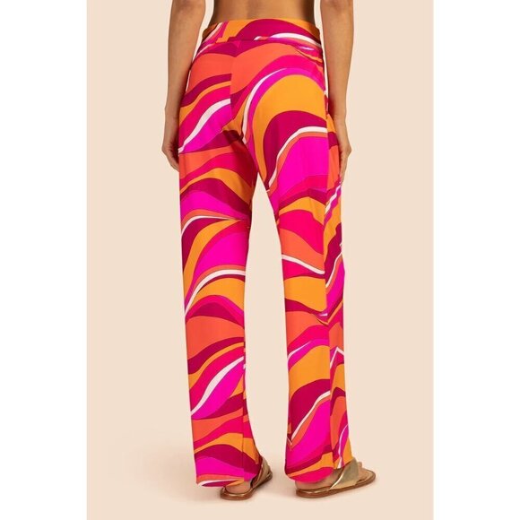 💕TRINA TURK💕 Vivid Vista Swim Pant ~ Multi-Color Retro Print Small S NWT - Picture 4 of 12